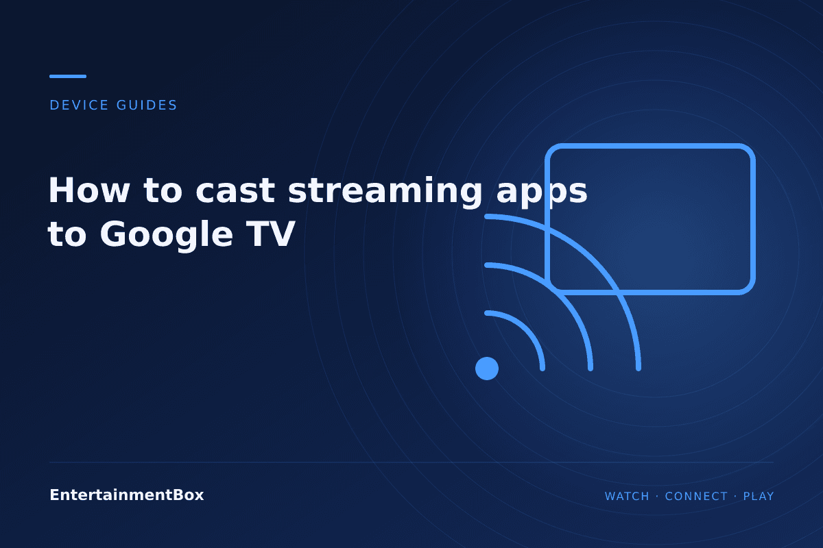 EntertainmentBox editorial cover: How to cast streaming apps to Google TV