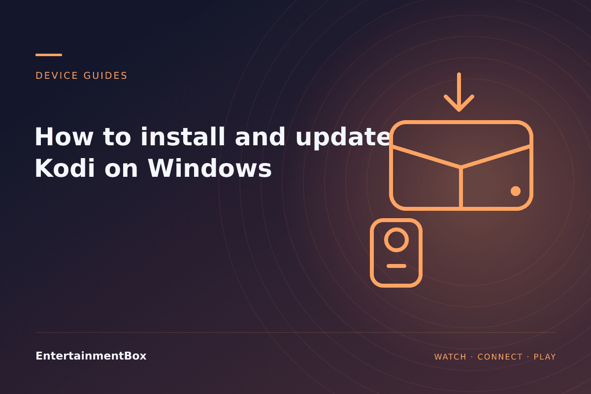 EntertainmentBox editorial cover: How to install and update Kodi on Windows