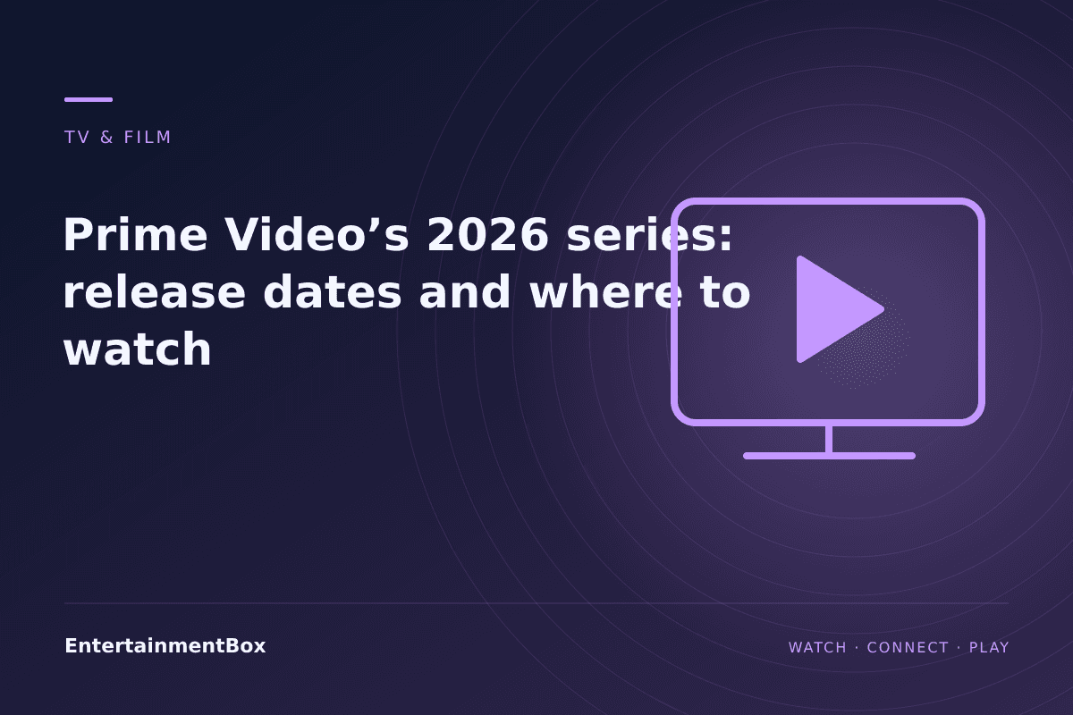 EntertainmentBox editorial cover: Prime Video’s 2026 series: release dates and where to watch