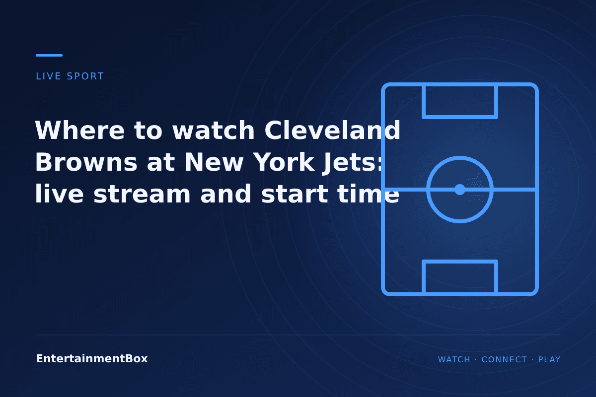 EntertainmentBox editorial cover: Where to watch Cleveland Browns at New York Jets: live stream and start time