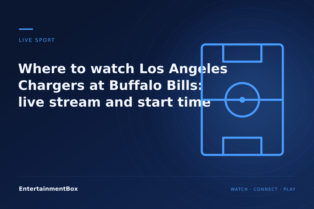 EntertainmentBox editorial cover: Where to watch Los Angeles Chargers at Buffalo Bills: live stream and start time