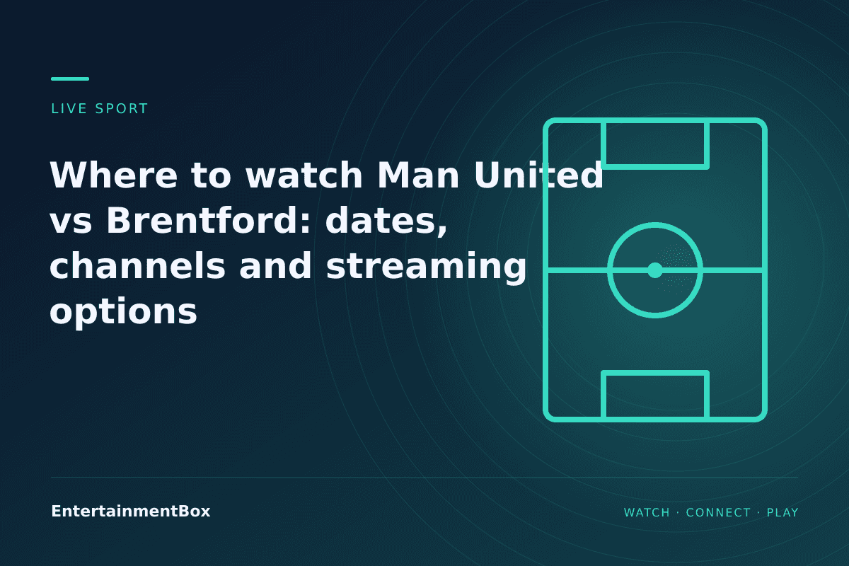 EntertainmentBox editorial cover: Where to watch Man United vs Brentford: dates, channels and streaming options