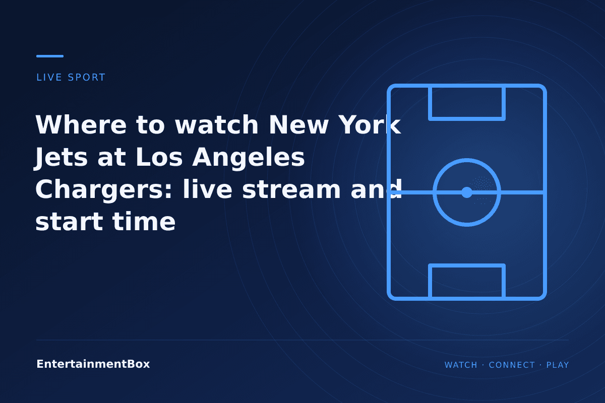 EntertainmentBox editorial cover: Where to watch New York Jets at Los Angeles Chargers: live stream and start time